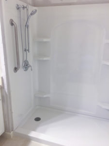 NHBB recent job shower replacement with DIY discount